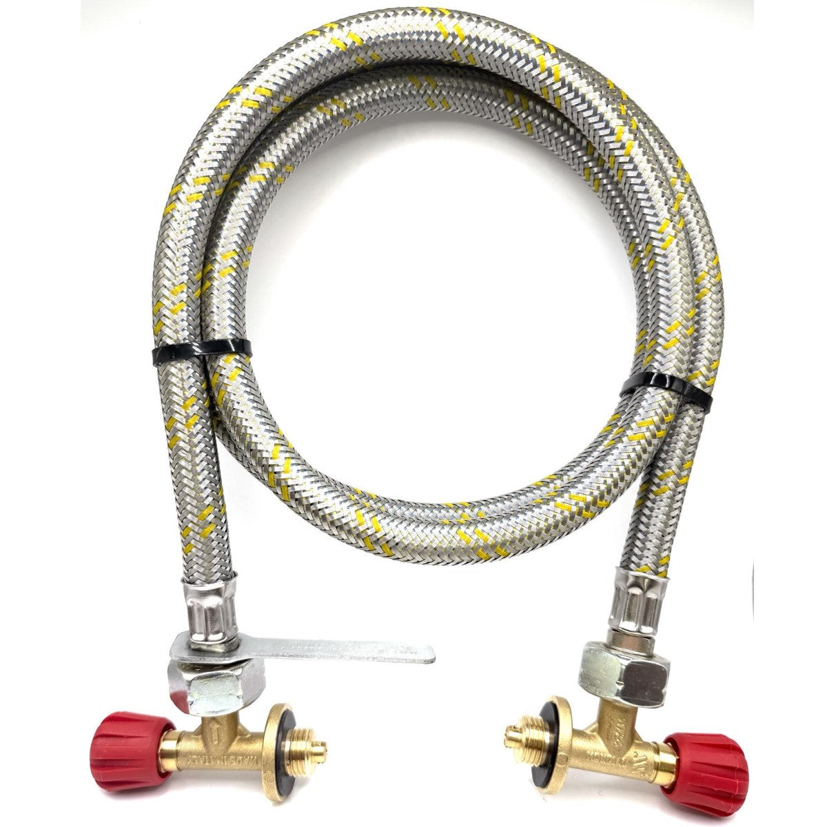 Flexible Reinforced Steel Pipe With Refill transfer gas Campingaz Bottle 901,904,907 with manual valve 16mm