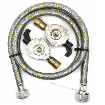 LPG 1.5  Meter pipe With 22mm Clip On Type Gas Bottle Adapters On Both Ends.