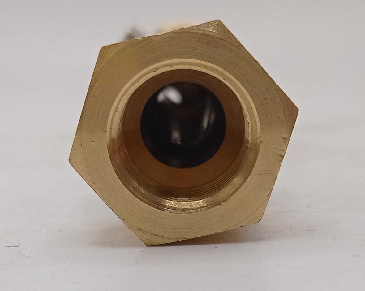 LPG GPL JIC UK Bayonet Adapter to Refill Gaslow GasIt Bottle 3/4"unf to 21.8mm