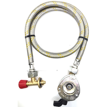 Flexible Reinforced Steel Pipe Wih Campingaz Bottle 901,904,907 Connector to 27mm Gas Cylinder Set elbow