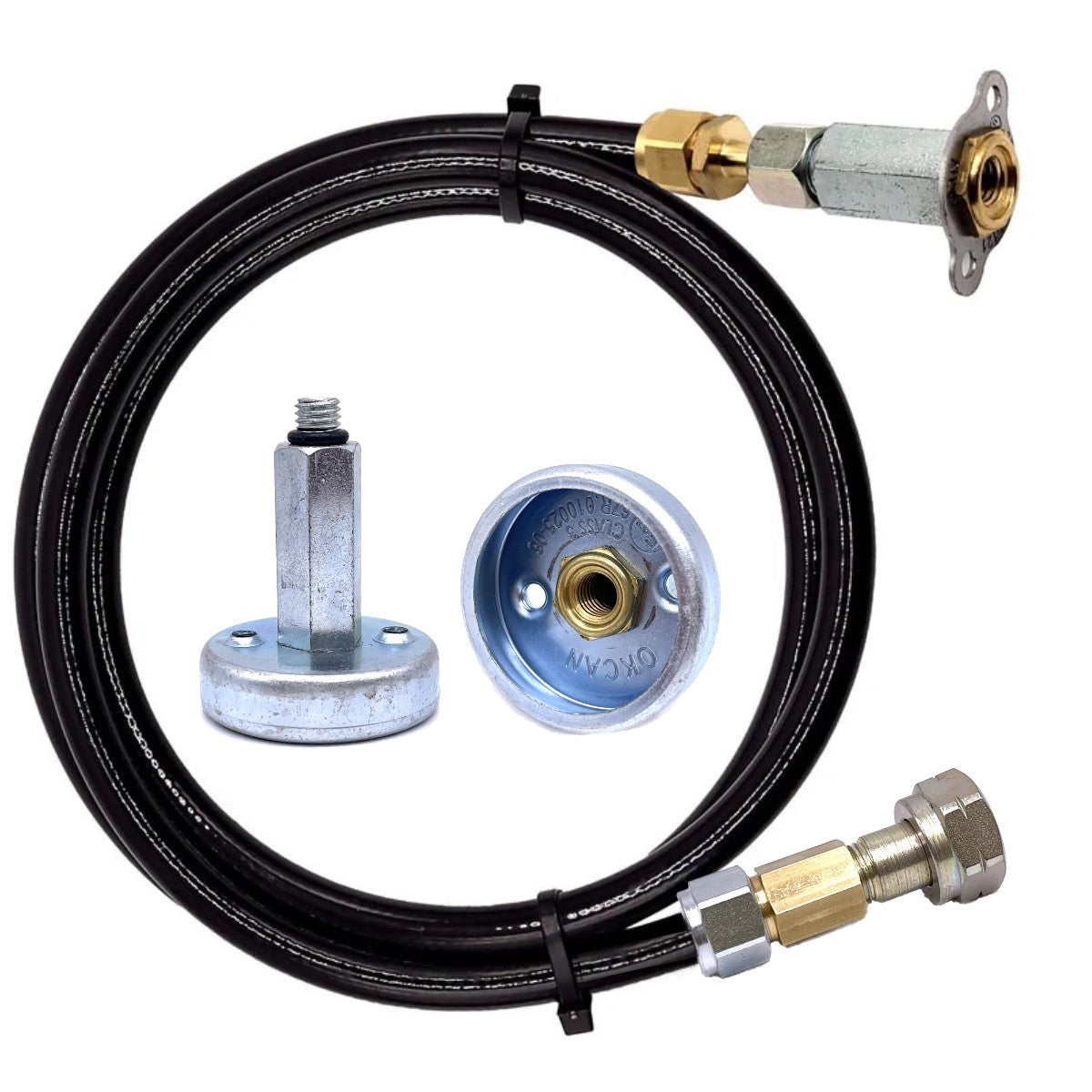 MINI HIDDEN LPG Filling Point to ITALIAN Propane Gas Bottle M10 DISH ADAPTER