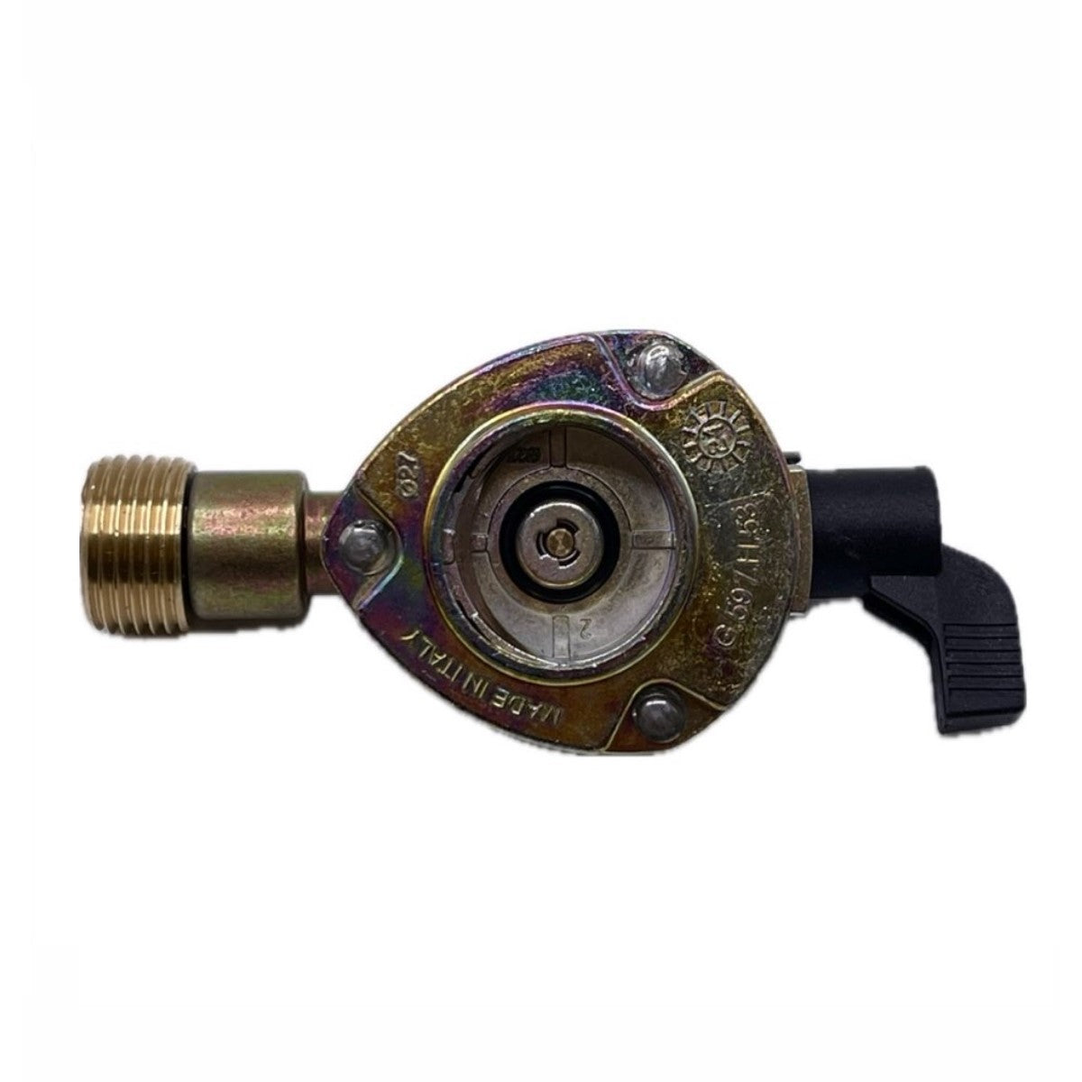 27mm LPG GAS ADAPTER CLIP – ON,  QUICK -ON 27 mm x 21.8 LH, Without non-return valve