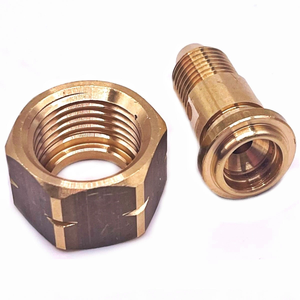 21.8 mm Left Hand Thread Nut and Tail 1/4" RH