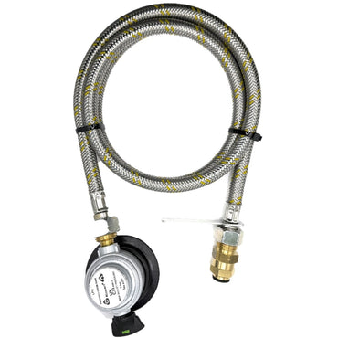 1.5 MeterFlexible Reinforced Steel Pipe With  SWIVEL W20 RH Fitting And 35mm Clip On Jumbo adapter.