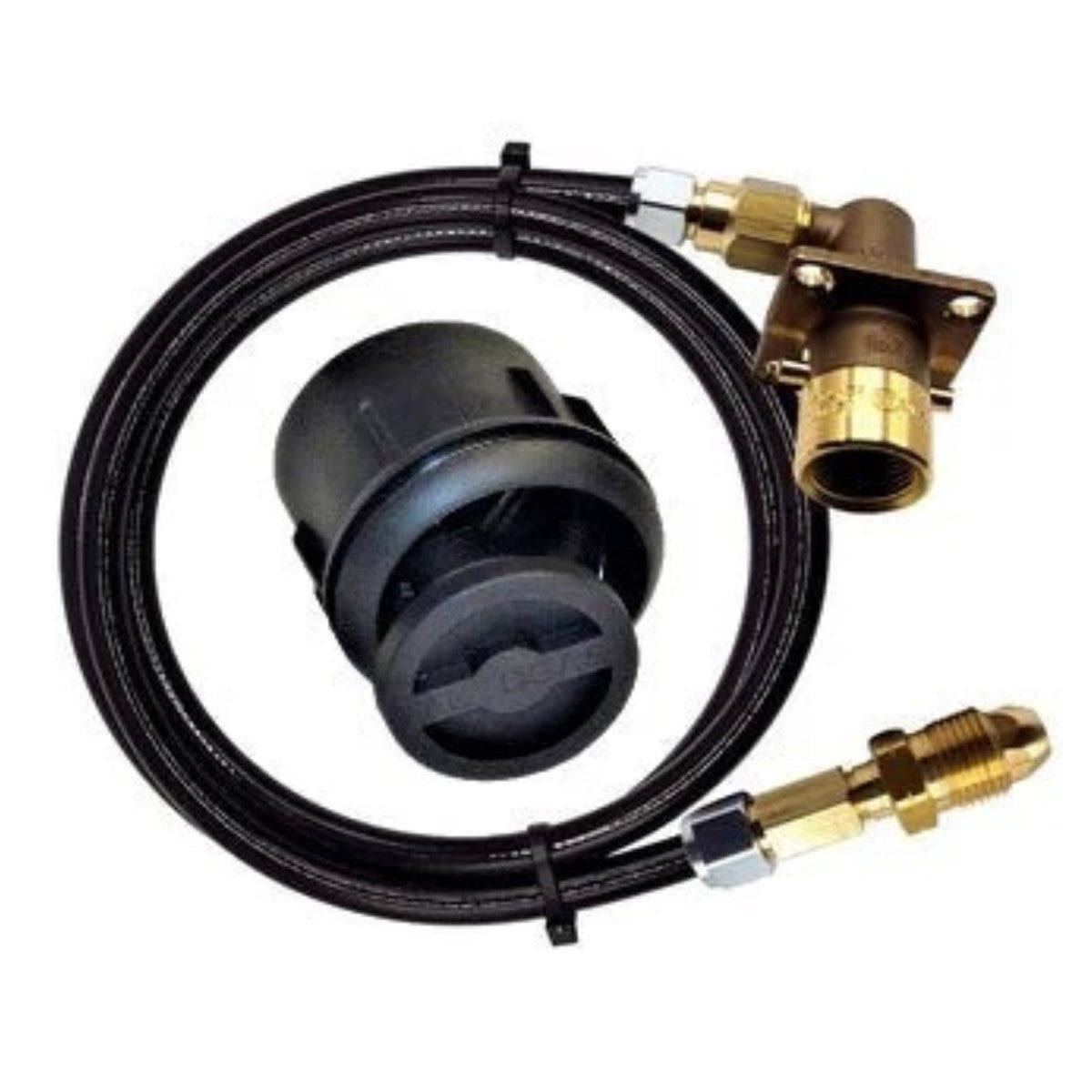 UK Gas bottle refill set Bayonet Elbow Filling Point with Pol Swivel Connector With Hose & fitting box