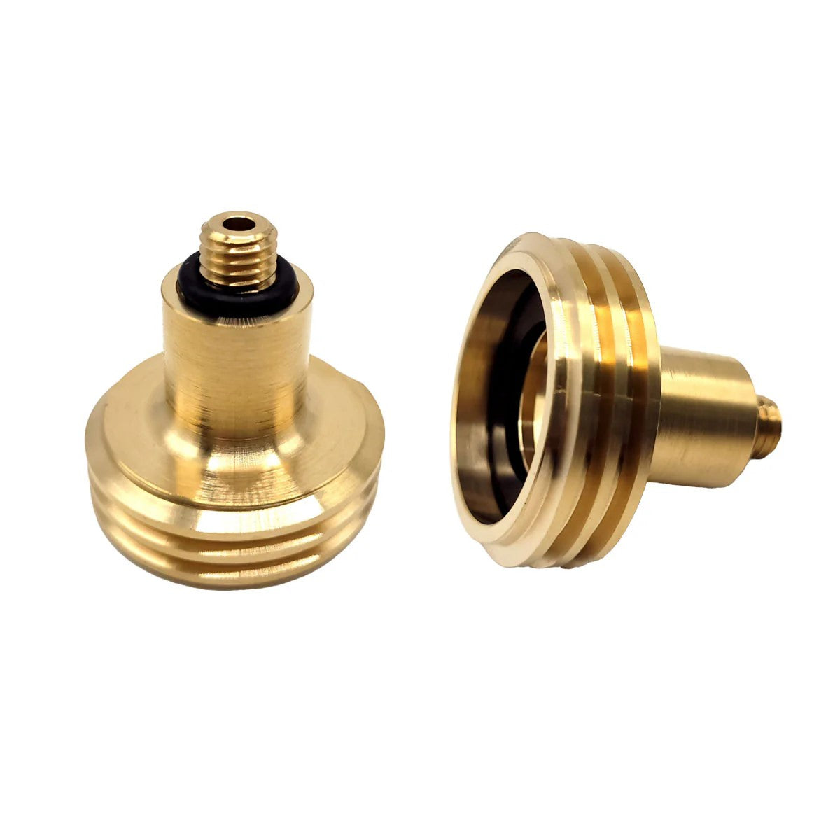 2M Refill USA&AU propane bottle pol adapter&straight minifill valve M10 Acme.