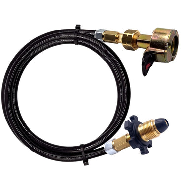 LPG 27mm Clip On Adapter Gas Cylinder Filler Set With UK hand wheel tighten soft nose POL Gas Bottle Adaptor For Filling Empty Gas Bottles