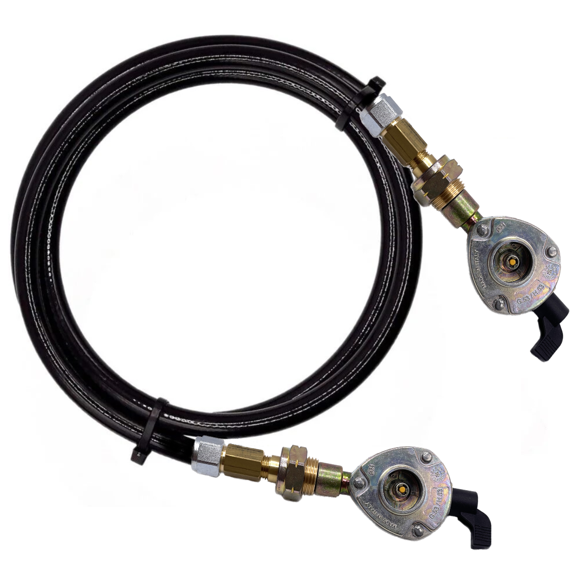 21mm Clip On Adapter Gas Cylinder refill Set For shell Butane Gas Transfer without non-return valve