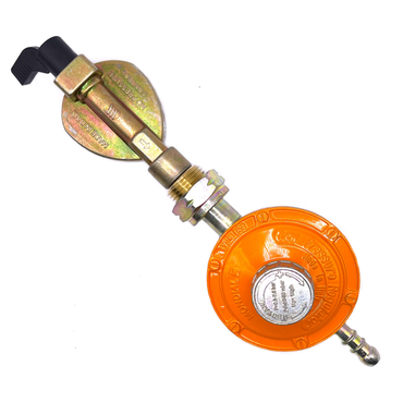 20mm Clip On Gas Cylinder Adapter Set with 29Mbar Butane Gas Regulator