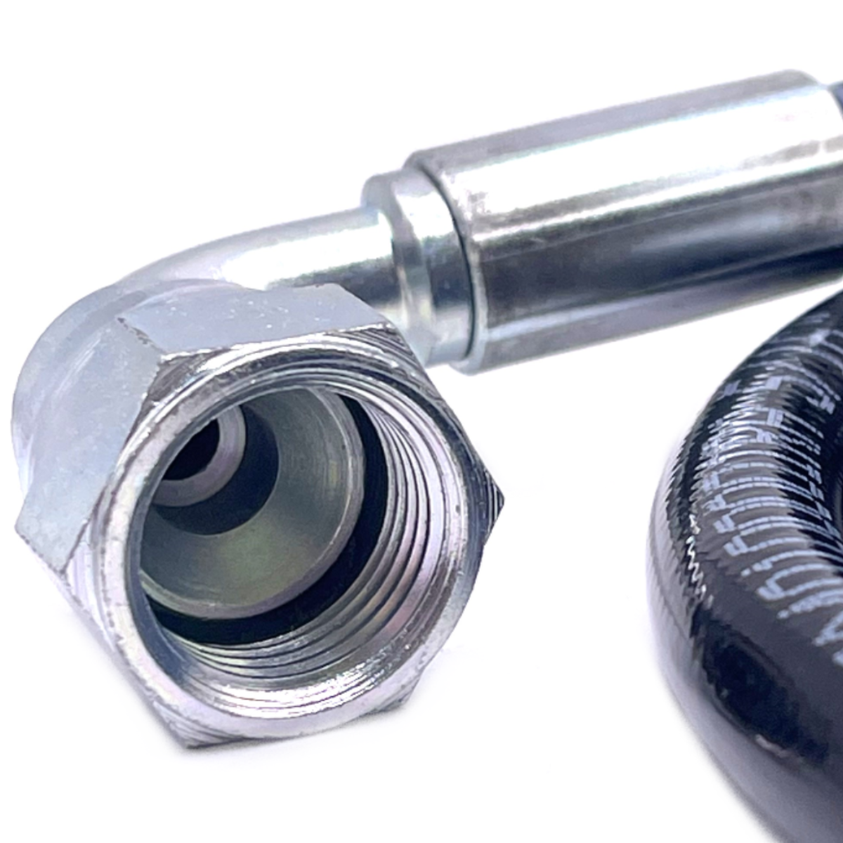 Gaslow Filler hose R67 JIC 3/4" UNF For GasIt Cylinders 2 meter- 90 Degree - Straight