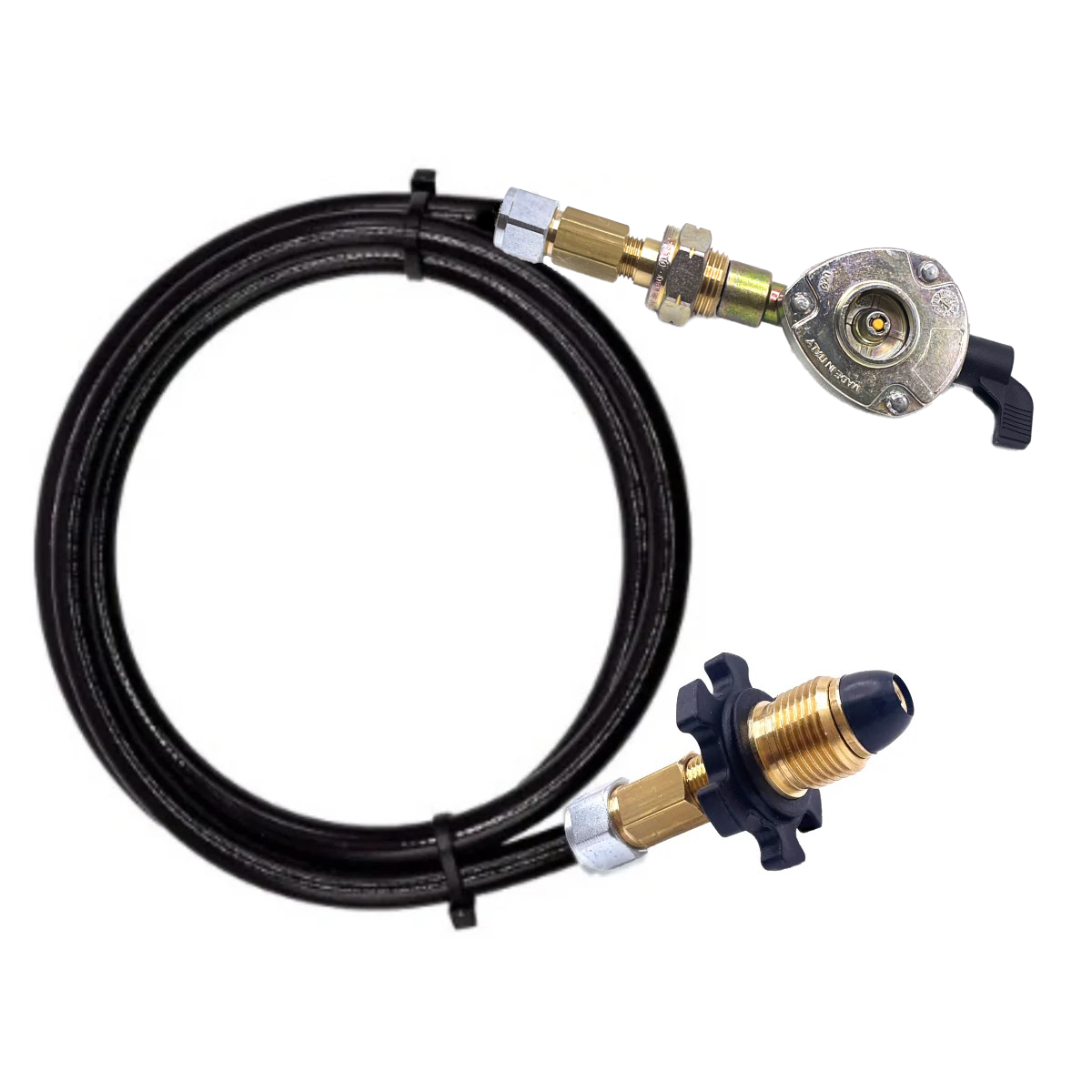 LPG 20mm Clip On Adapter Gas Cylinder Filler Set with UK hand wheel Tighten soft nose POL Gas Bottle Adapter for Filling Empty Gas Bottles