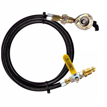 LPG Gas Propane Transfer Refill Set Adaptors to Fill 27mm Clip On Type Cylinders