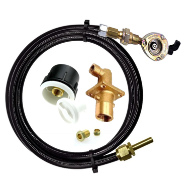 LPG Gas Propane Remote Refill Set Adaptors To reFill 27mm Clip On Type Cylinders with whit filler  cap