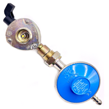 20mm Clip On Gas Cylinder Adapter Set with 37Mbar Gas Regulator