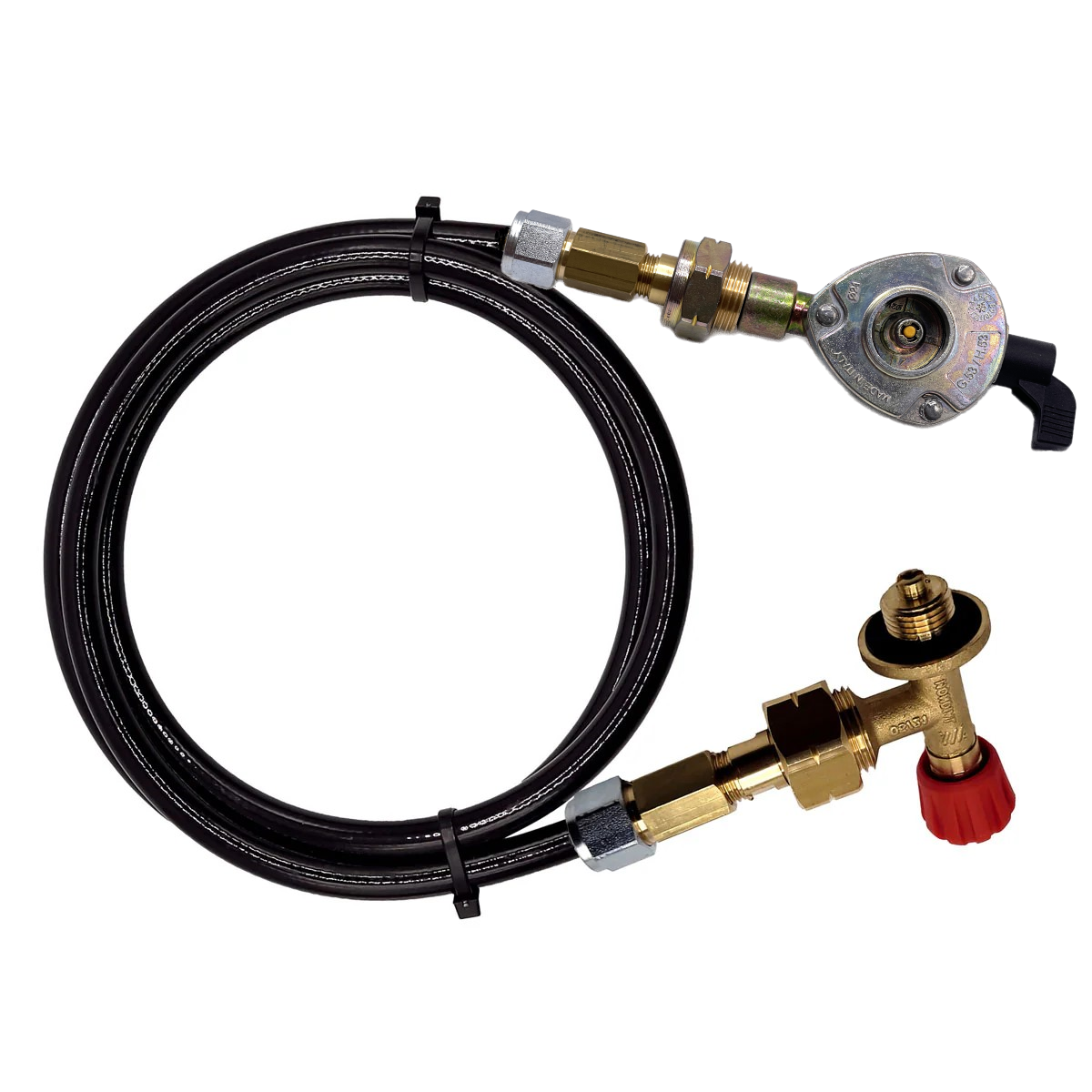 Campingaz 901 904 & 907 Gas Bottle Filler Adaptor and 21mm Clip On Adapter Set to Fill Gas Cylinders