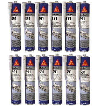 BOX of Sikaflex Marine 591 white 300ml (12 ITEMS)
