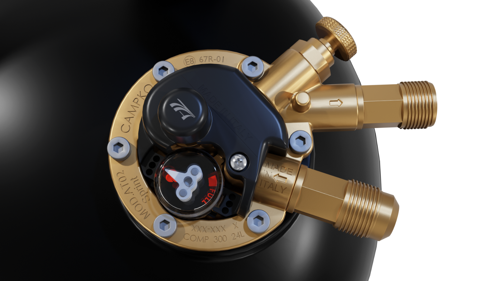 REFILL acme adapter for gas propane bottle gaslow gasit jic 3/4 unf