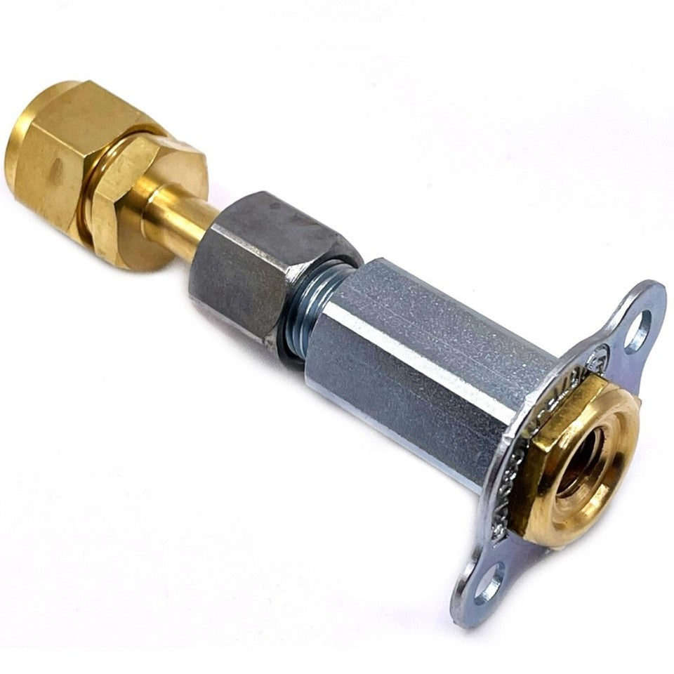 2M Refill USA&AU propane bottle pol adapter&straight minifill valve M10 Acme.