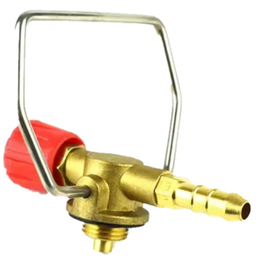 Campingaz Cylinder Valve with orange Hose, For Butane 901, 904 and 907 Cylinders Campingas
