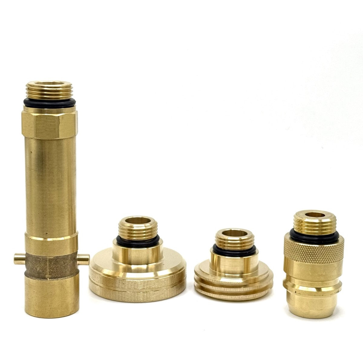 SAFEFILL GAS BOTTLE Adapters Set FOR ALL Europe KIT OF 4 TRAVEL SET With a Black BAG