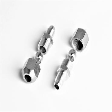 Ø8mm Copper Pipe FlexiPipe fitting to M10x1 Adapter Stepper Reducer- Straight