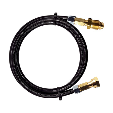 Pigtail to connect propane gas bottle to motorhome, caravan pressure regulator POL 5/8"LH x W20