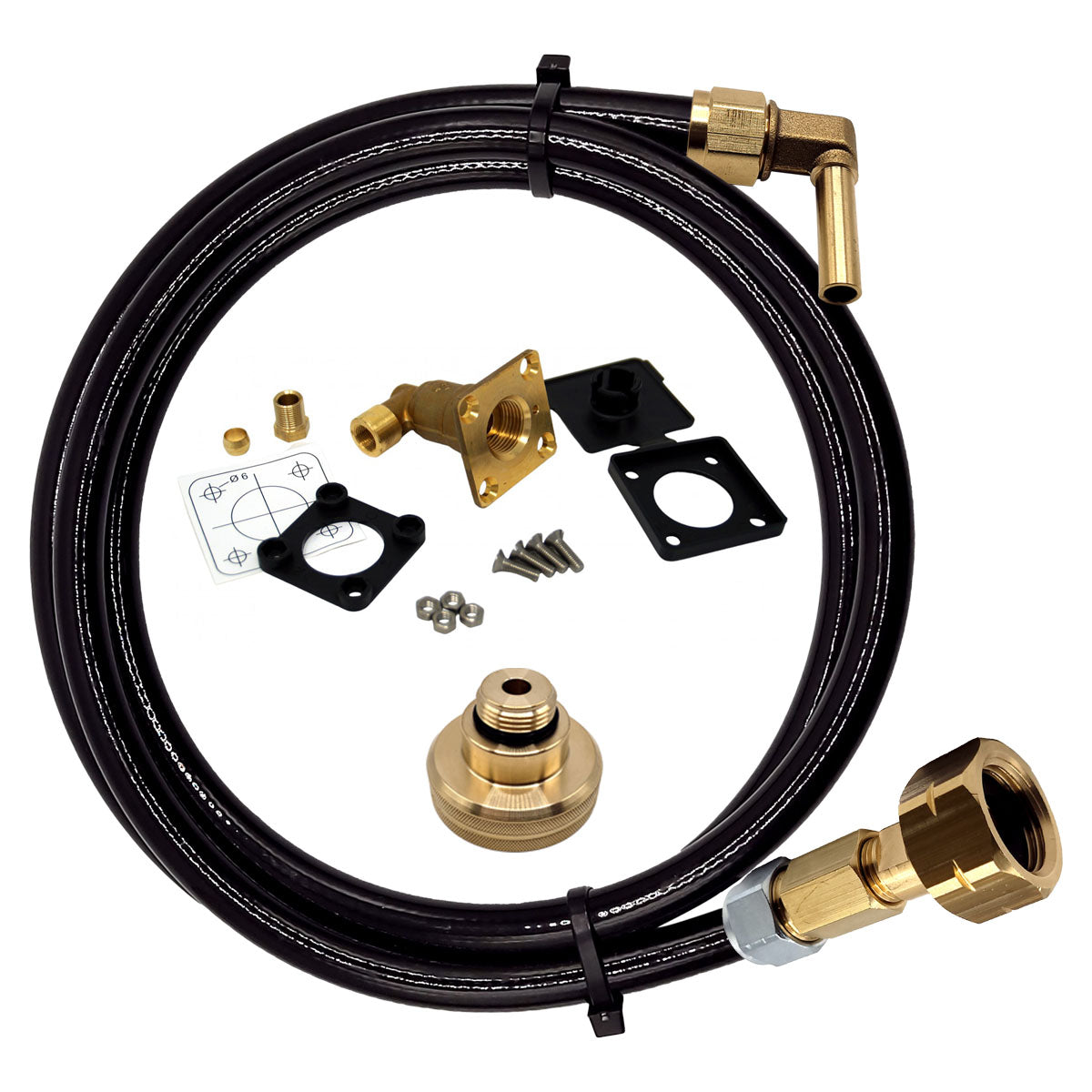 LPG GPL European Gas Bottle Refill Set with Any LPG Adapter ACME DISH EURONOZZLE BAYONET & Non Return Valve Filling Point