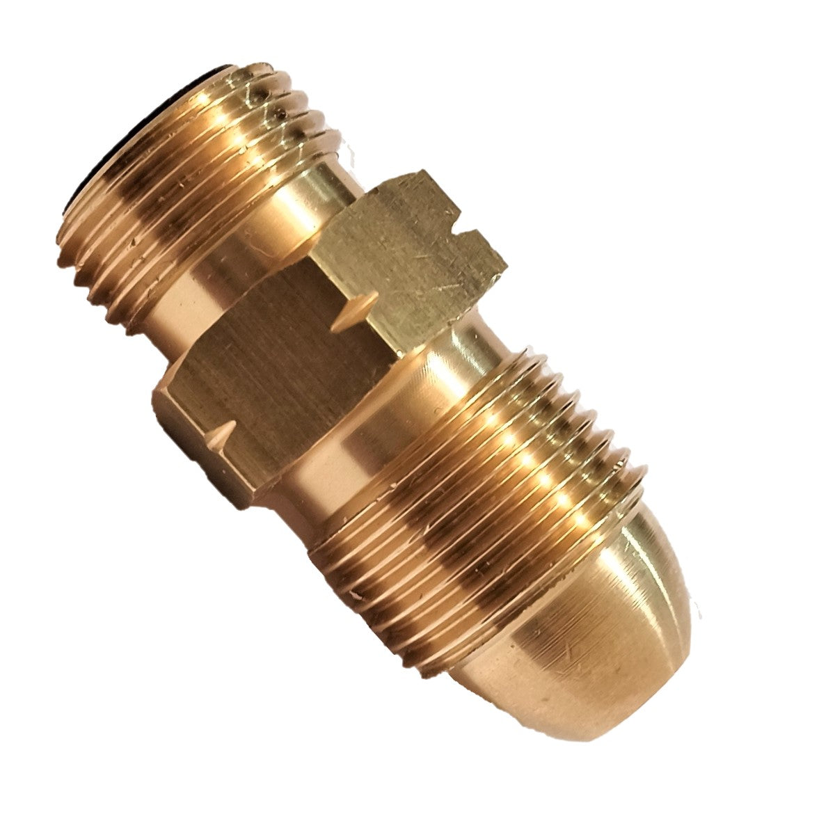 UK Gas Bottle 5/8" LH POL Adapter to 21.8 mm LH to butane or KLF German type