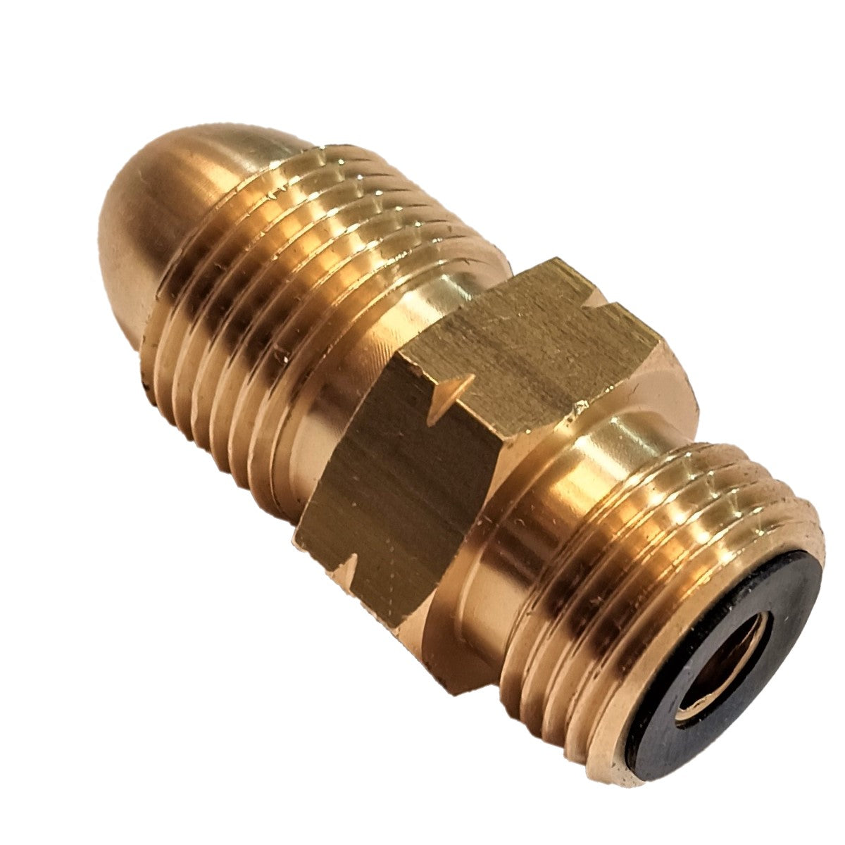 UK Gas Bottle 5/8" LH POL Adapter to 21.8 mm LH to butane or KLF German type