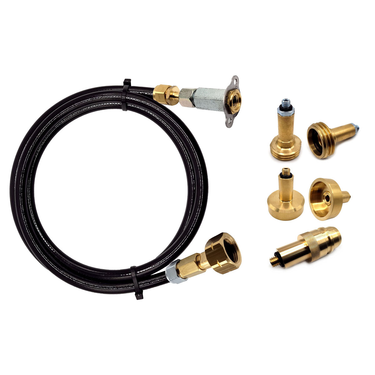 LPG GPL European Propane Gas Bottle Refill Set for Europe with Euronozzle DISH ACME Adaptors to M10 Mini Hidden Filling Point