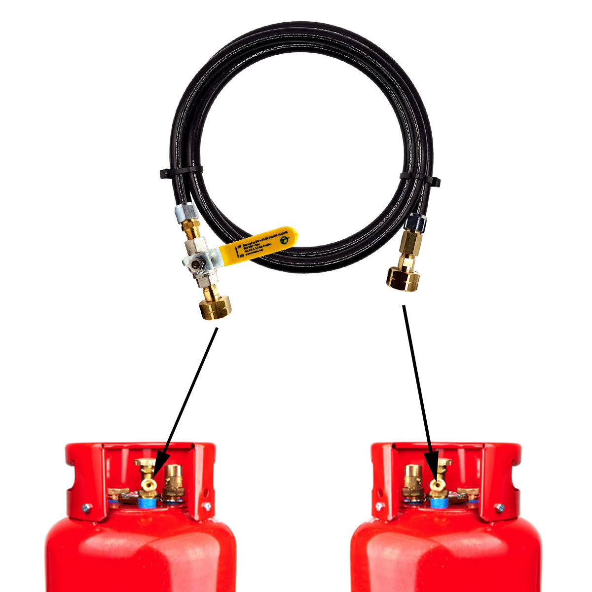 LPG GPL Adapters Set to Refill 21.8mm European Propane Gas Bottle