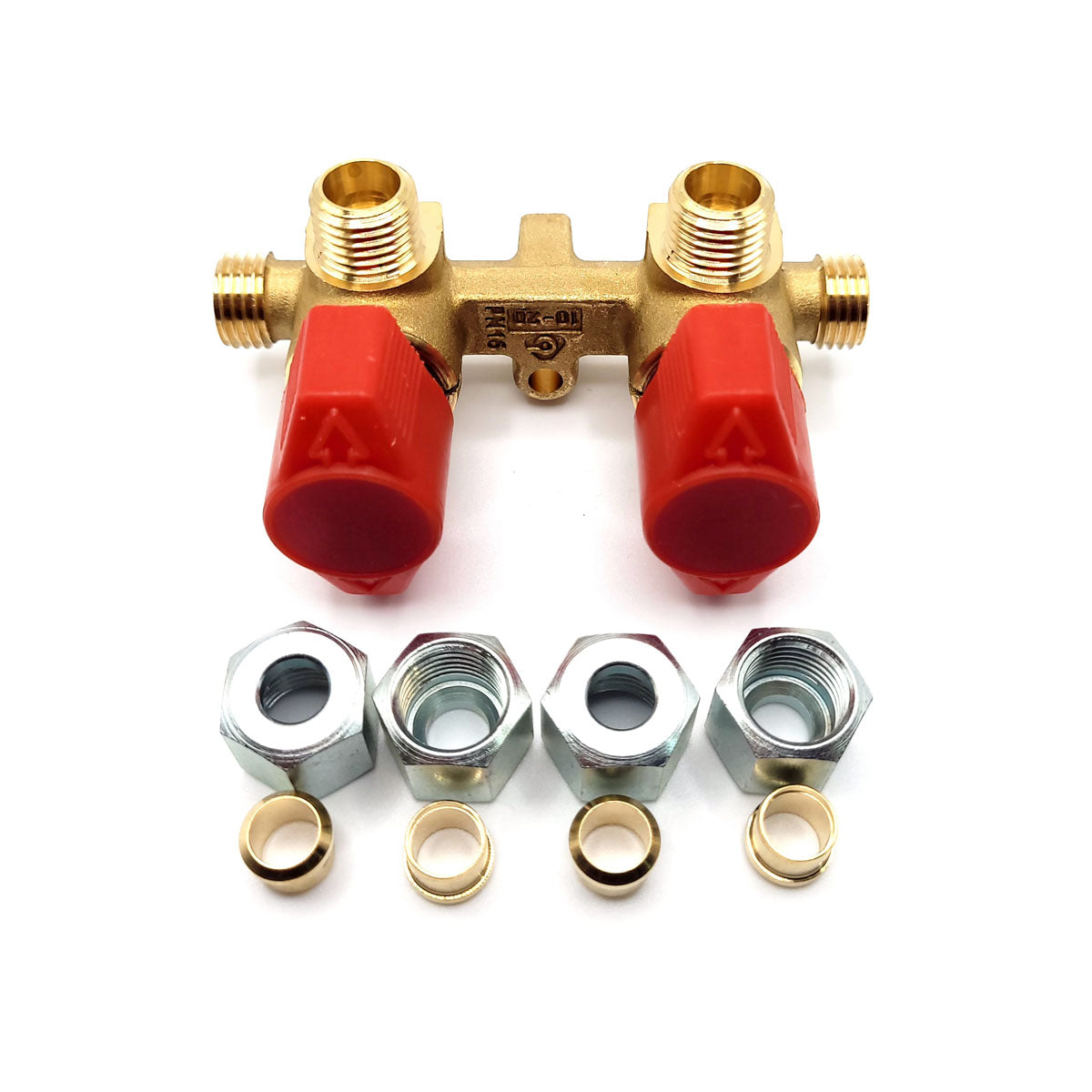 Cavagna Two Way Gas valve LPG Manifold With Taps for Motorhome Caravan RV
