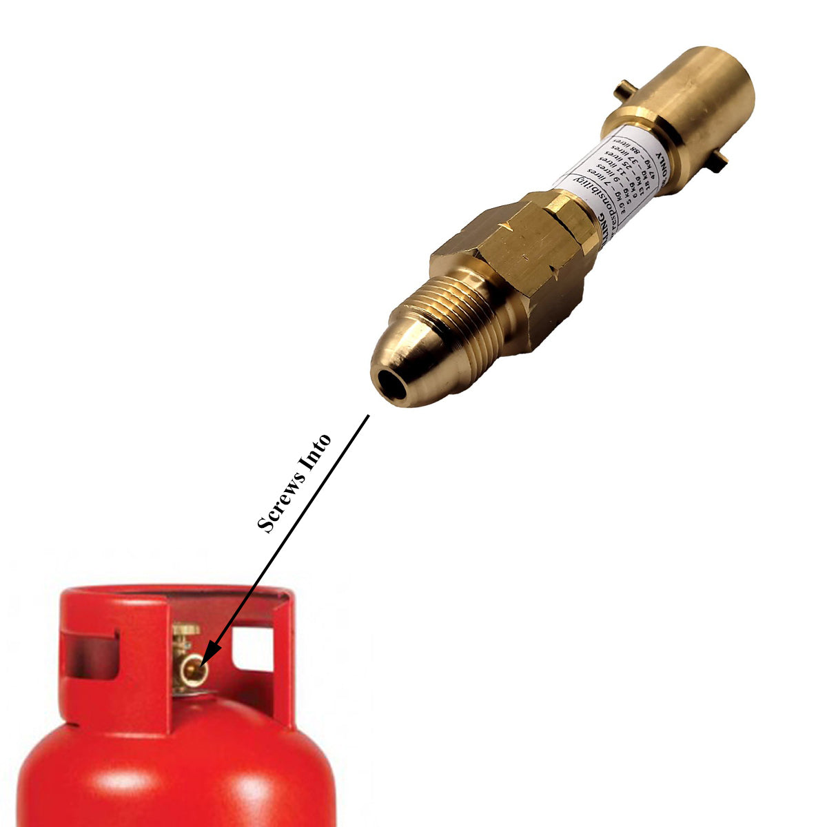 LPG GPL UK Bayonet Propane Gas Bottle Tank Filler Adapter