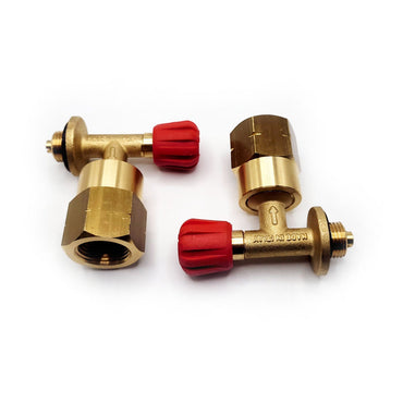 Motorhome Caravan Butane Campingaz 907,904 & 901 Camping Gas Bottle Adaptor with 21.8mm LH Gas Outlet Butane to UK POL Propane Brass Adaptor