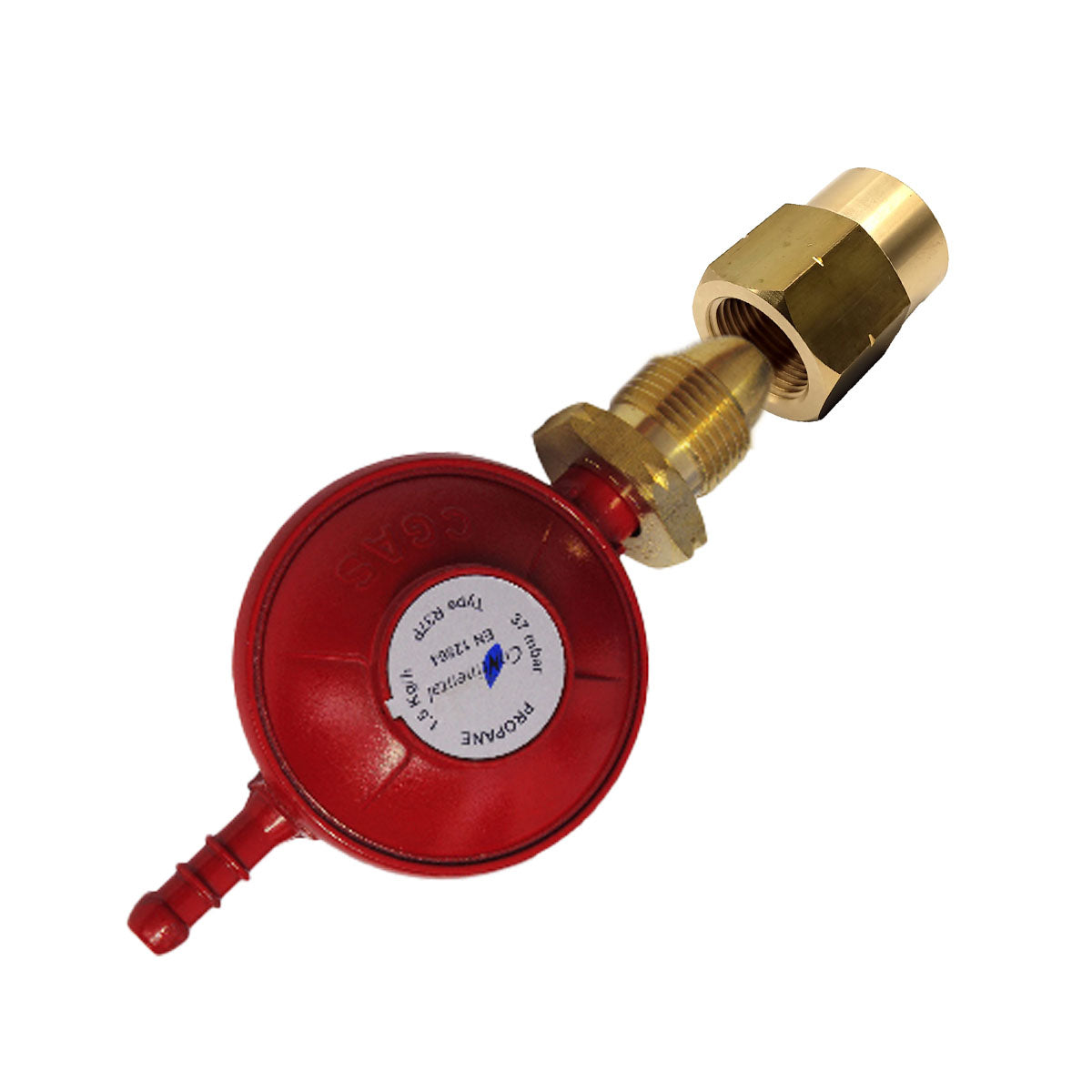 Patio gas lpg gpl propane Bottle 27mm clip on to standard UK POL 5/8"