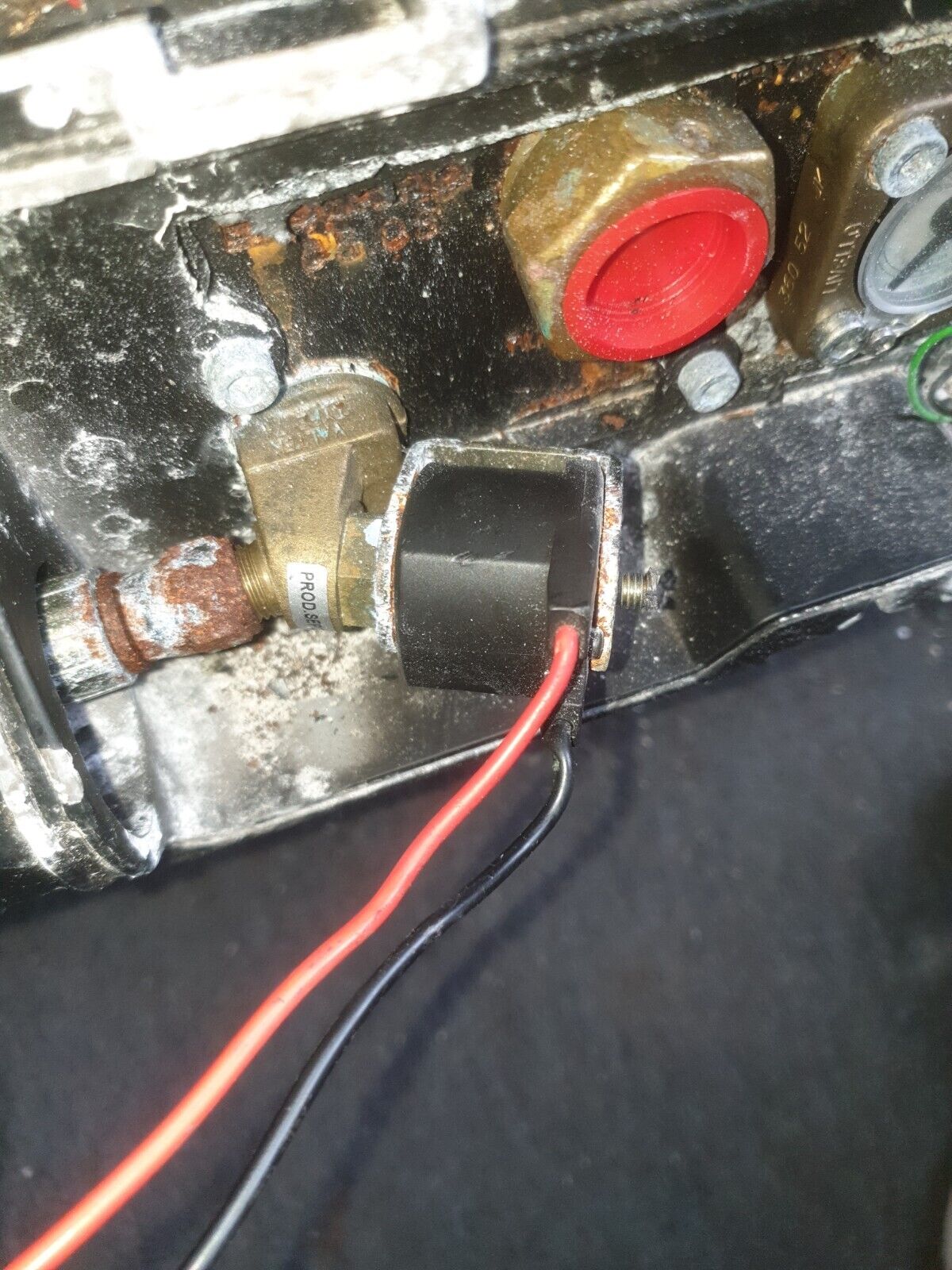 Emer/Valtek Magnetic Solenoid coil BFC black 12V 11W for gas tank valve