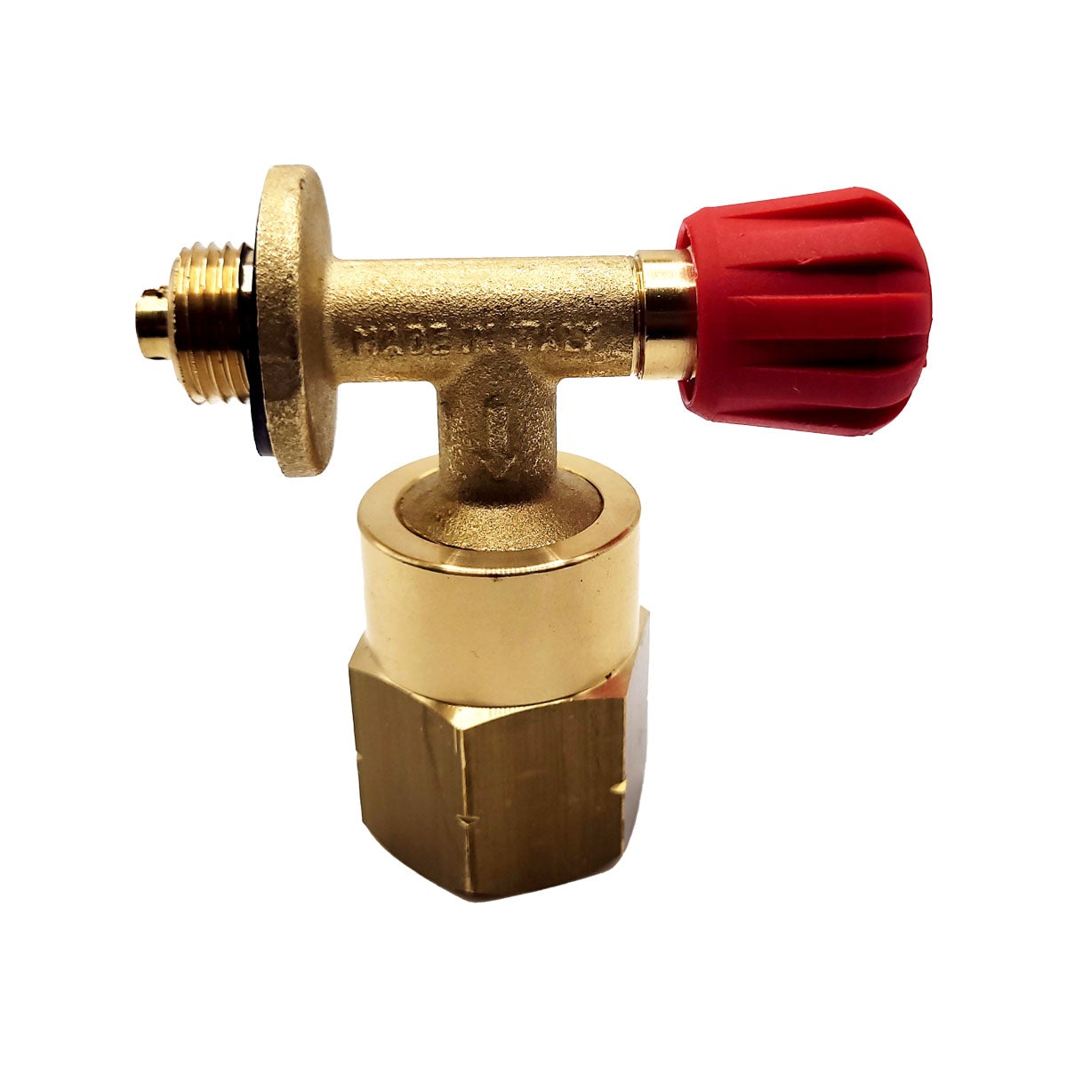Motorhome Caravan Butane Campingaz 907,904 & 901 Camping Gas Bottle Adaptor with 21.8mm LH Gas Outlet Butane to UK POL Propane Brass Adaptor