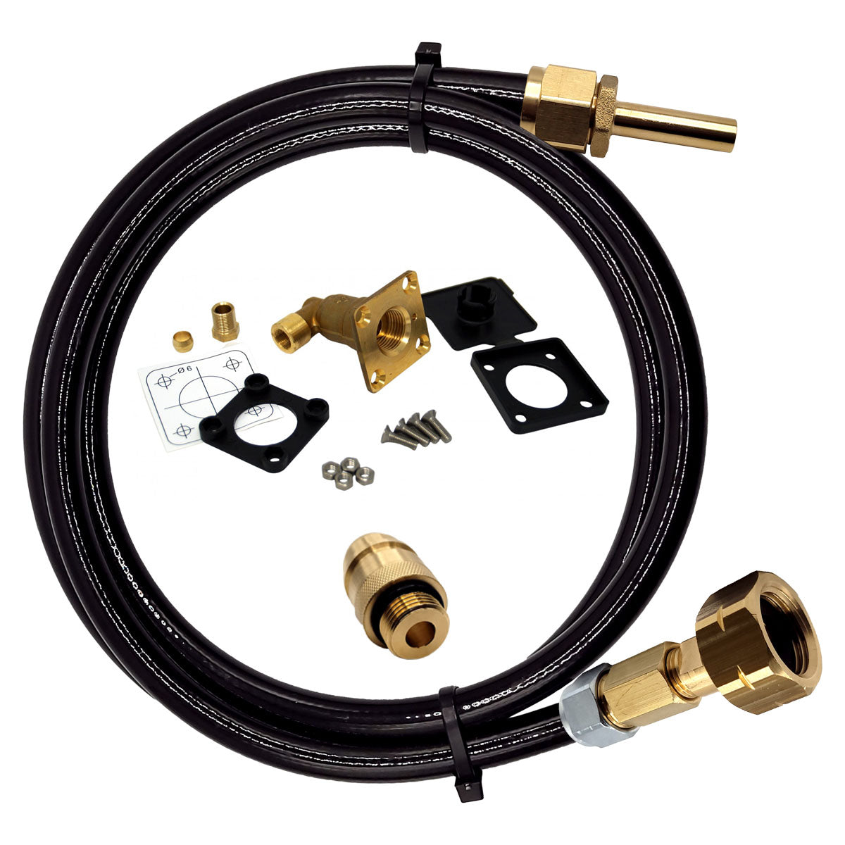 LPG GPL European Gas Bottle Refill Set with Any LPG Adapter ACME DISH EURONOZZLE BAYONET & Non Return Valve Filling Point