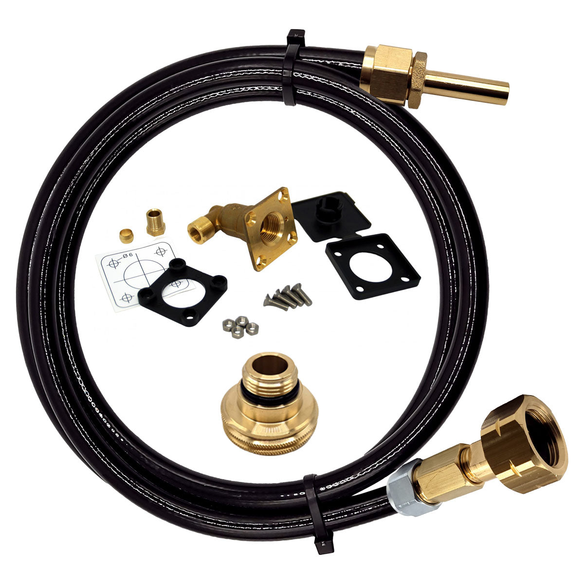 LPG GPL European Gas Bottle Refill Set with Any LPG Adapter ACME DISH EURONOZZLE BAYONET & Non Return Valve Filling Point