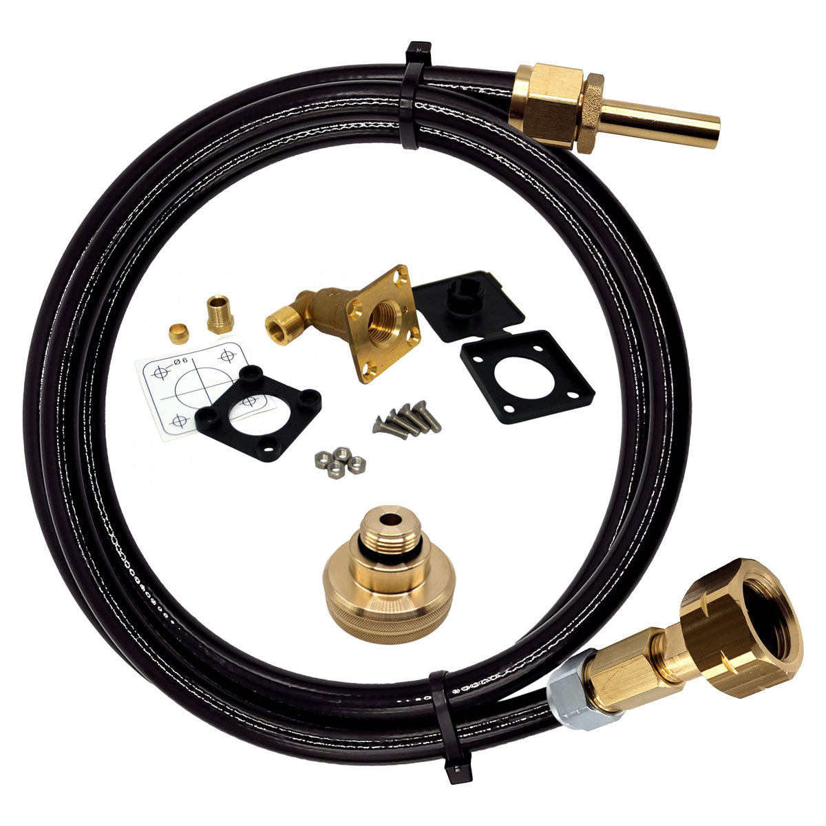 LPG GPL European Gas Bottle Refill Set with Any LPG Adapter ACME DISH EURONOZZLE BAYONET & Non Return Valve Filling Point