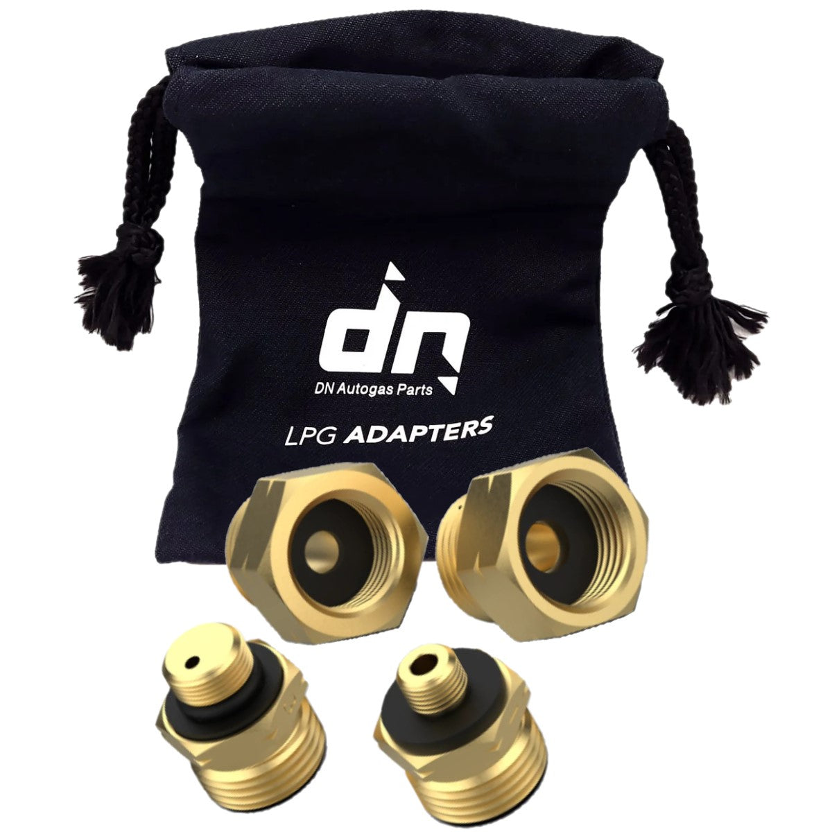 LPG Gas Bottle Adapter Set of 4 For Europe Filling Set For German Pressure Regulator G.12 KLF  With a Bag