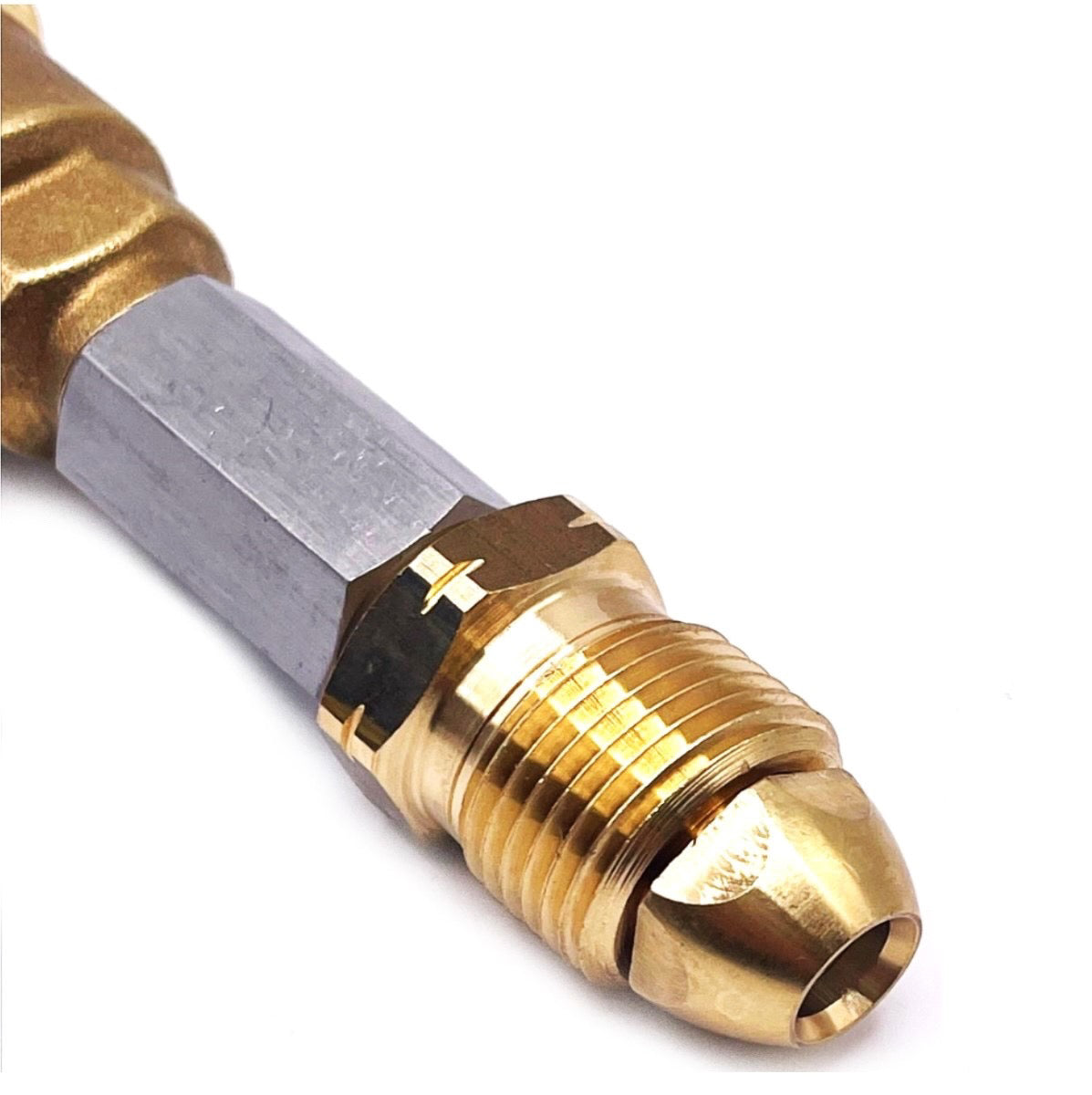 QCC1 1 5/16-inch Acme to Propane Gas Fitting Adapter with 5/8 Inch POL Male