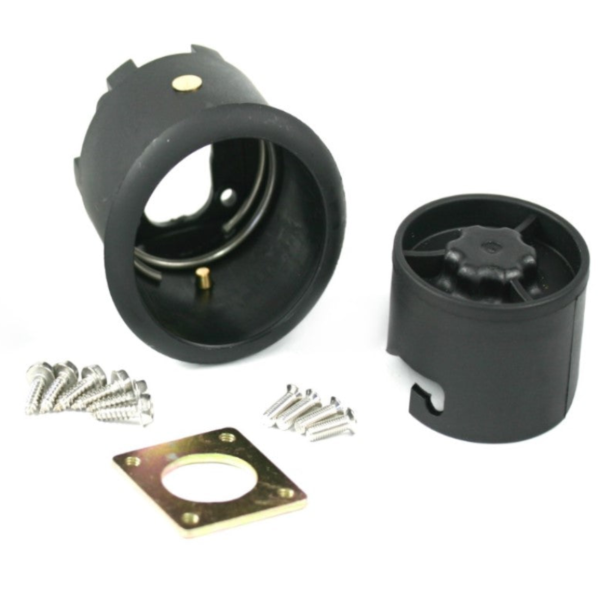 Filling point housing for external ACME or DISH refuelling