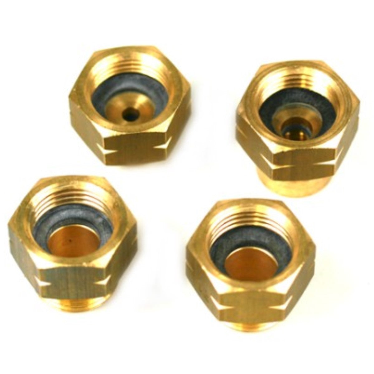LPG Brass Gas Bottle Adapter Set of 4 For Europe Filling Set