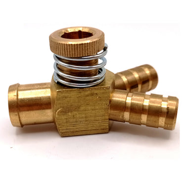 16 x 12 mm Manual Gas Valve Flow control on hose BRASS for lpg conversion