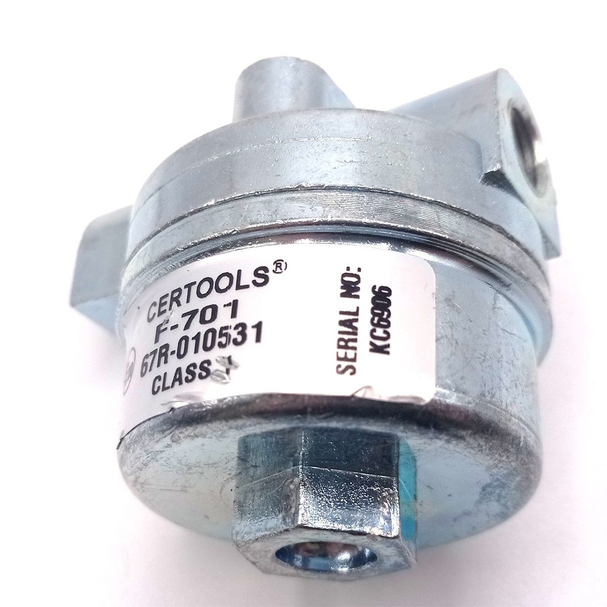 Filter in line LPG high pressure M10x1 internal thread input 6 mm output 6 mm F-701