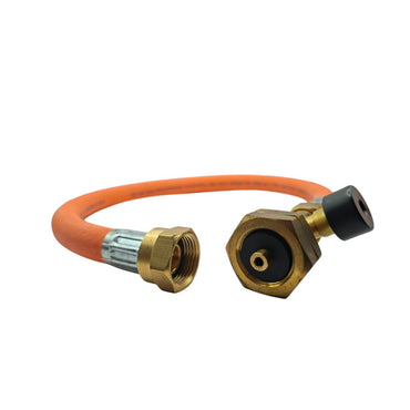 LPG Propane EFV Pigtail Hose 450mm G5 to W21.8 – High Pressure Gas Hose for Caravans Motorhomes Campervans