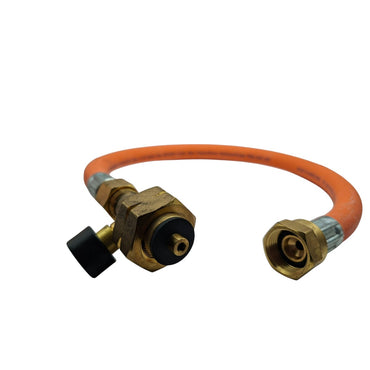 LPG Propane EFV Pigtail Hose 450mm G5 to W21.8 – High Pressure Gas Hose for Caravans Motorhomes Campervans