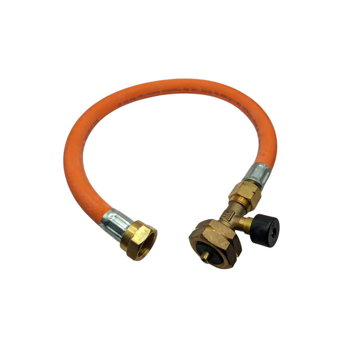 LPG Propane EFV Pigtail Hose 450mm G5 to W21.8 – High Pressure Gas Hose for Caravans Motorhomes Campervans