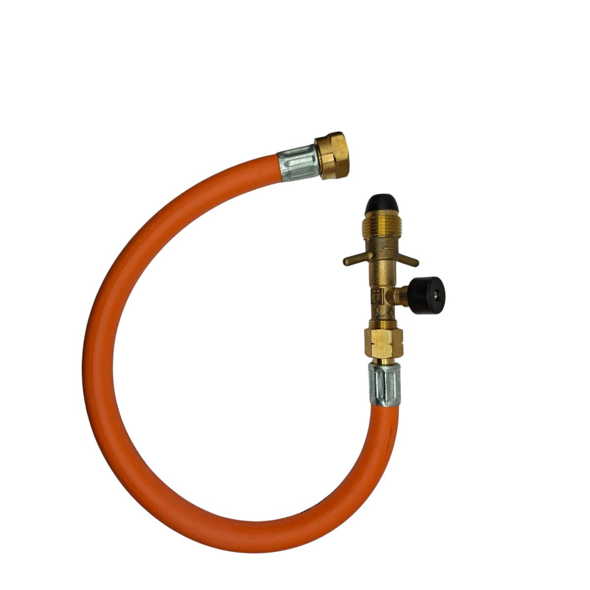 LPG Propane Gas EFV Hose 450mm POL to W20 (M20x1.5) – High Pressure Pigtail for Caravans Motorhomes Campervans